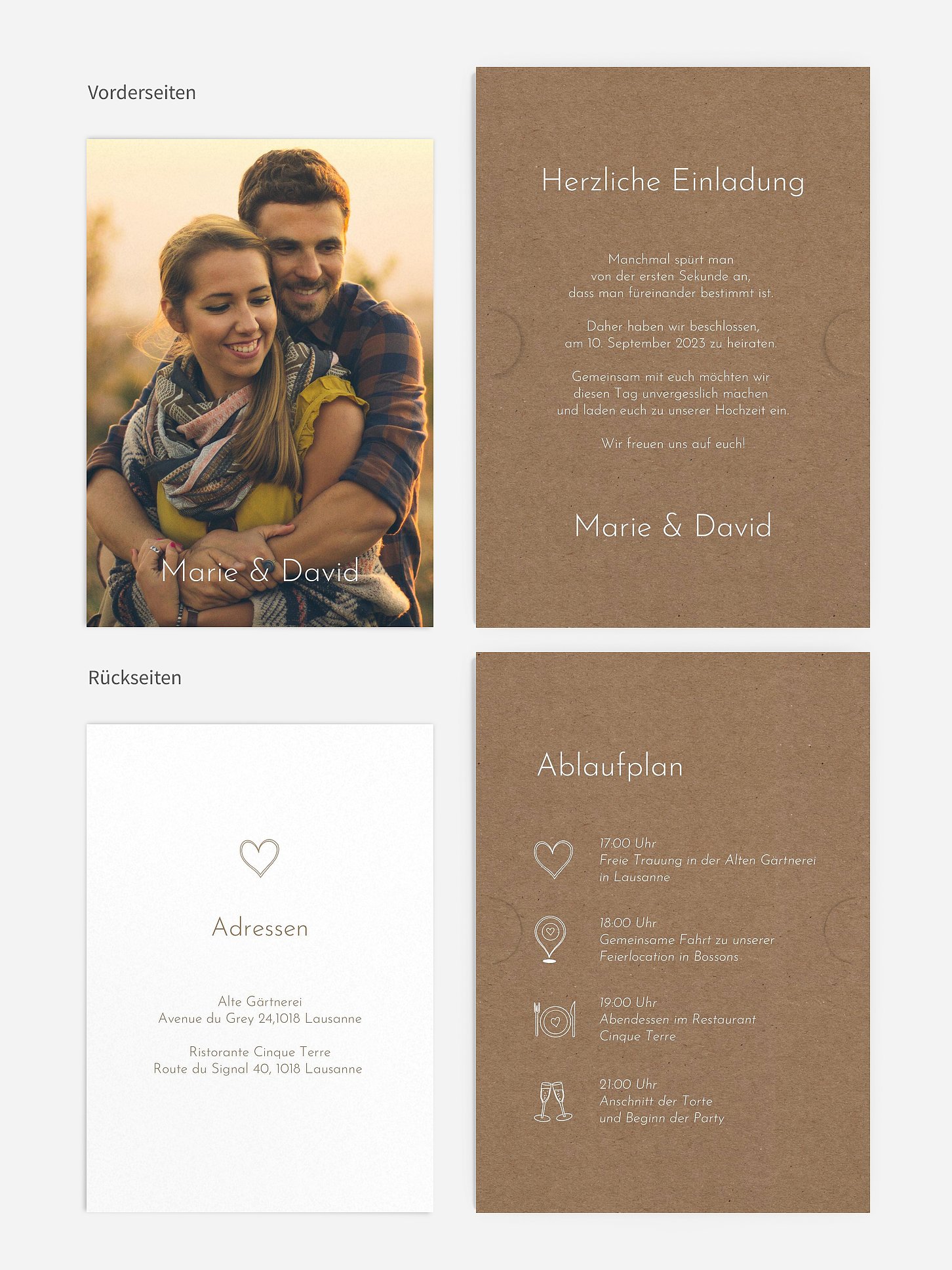 Hochzeitseinladung Symbols of Love