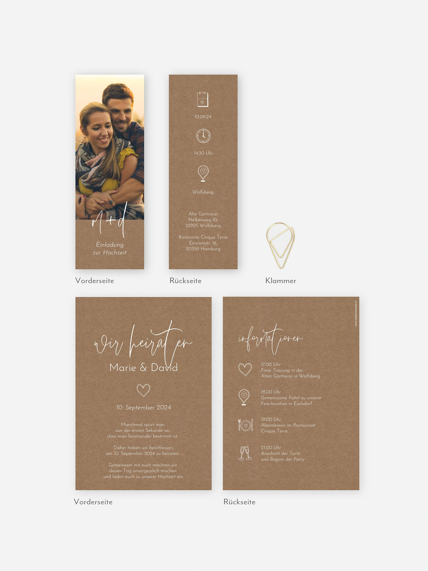 Hochzeitseinladung Symbols of Love
