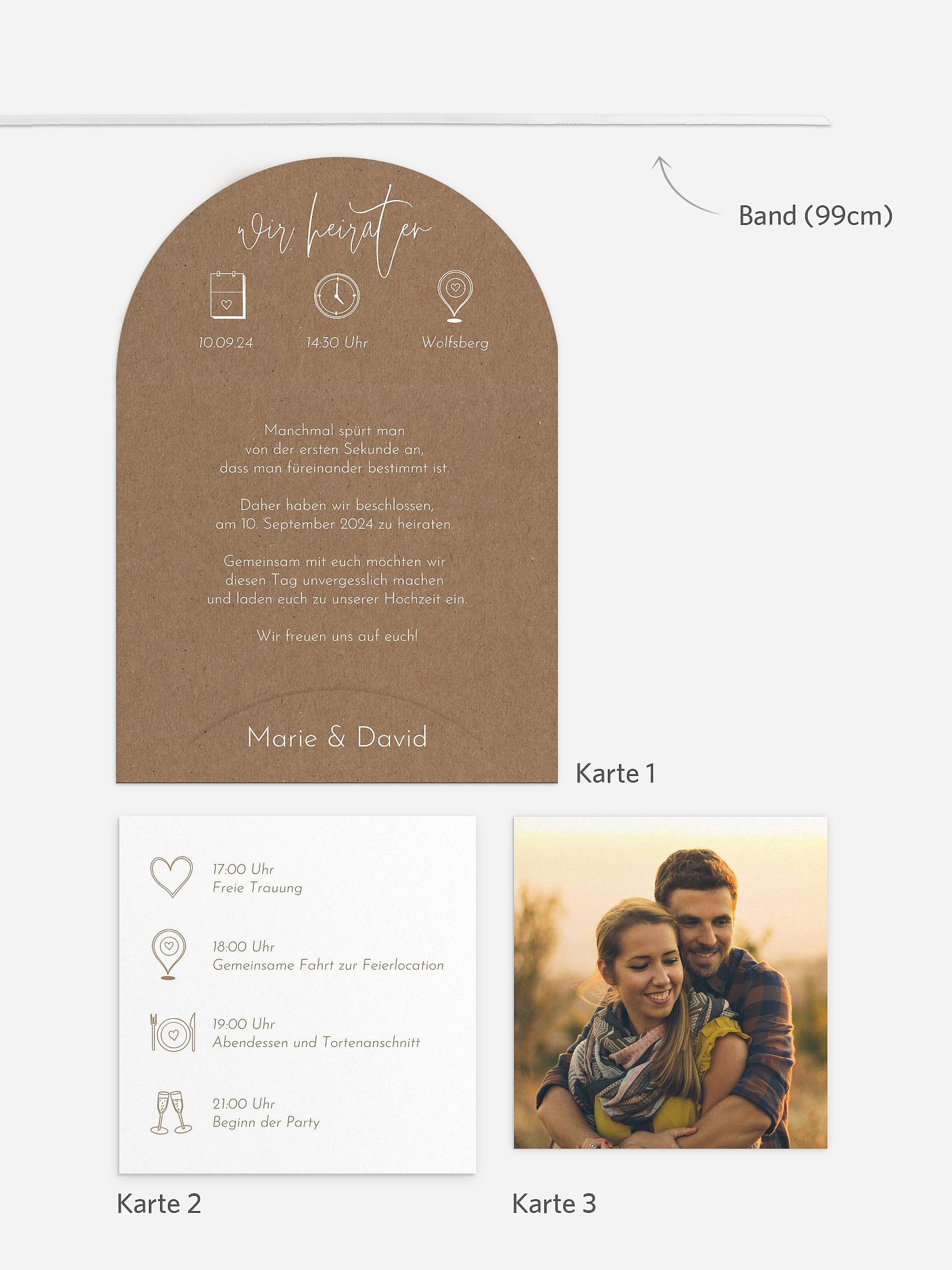 Hochzeitseinladung Symbols of Love