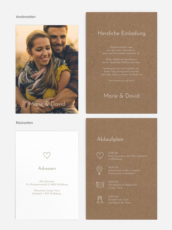 Hochzeitseinladung Symbols of Love