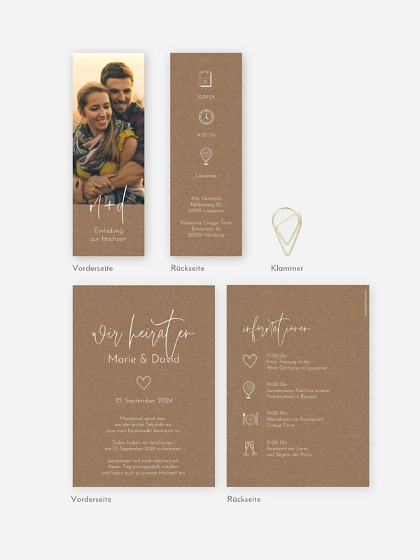 Hochzeitseinladung Symbols of Love