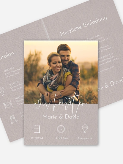 Hochzeitseinladung Symbols of Love
