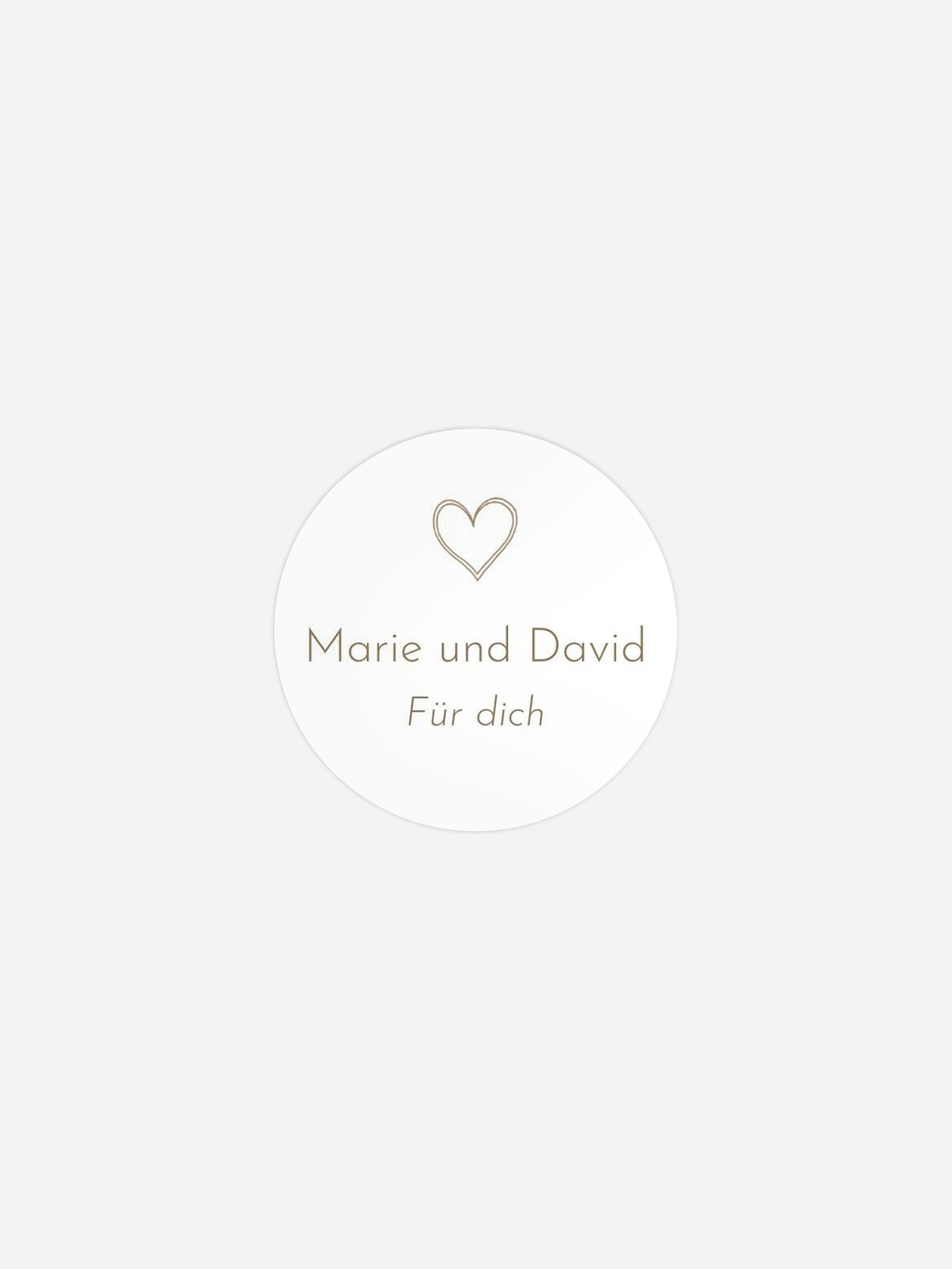 Geschenkaufkleber Hochzeit Symbols of Love