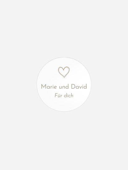 Geschenkaufkleber Hochzeit Symbols of Love