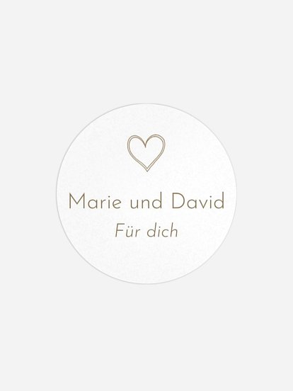Geschenkaufkleber Hochzeit Symbols of Love