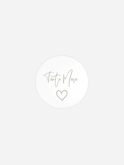 Geschenkaufkleber personalisiert Symbols of Love