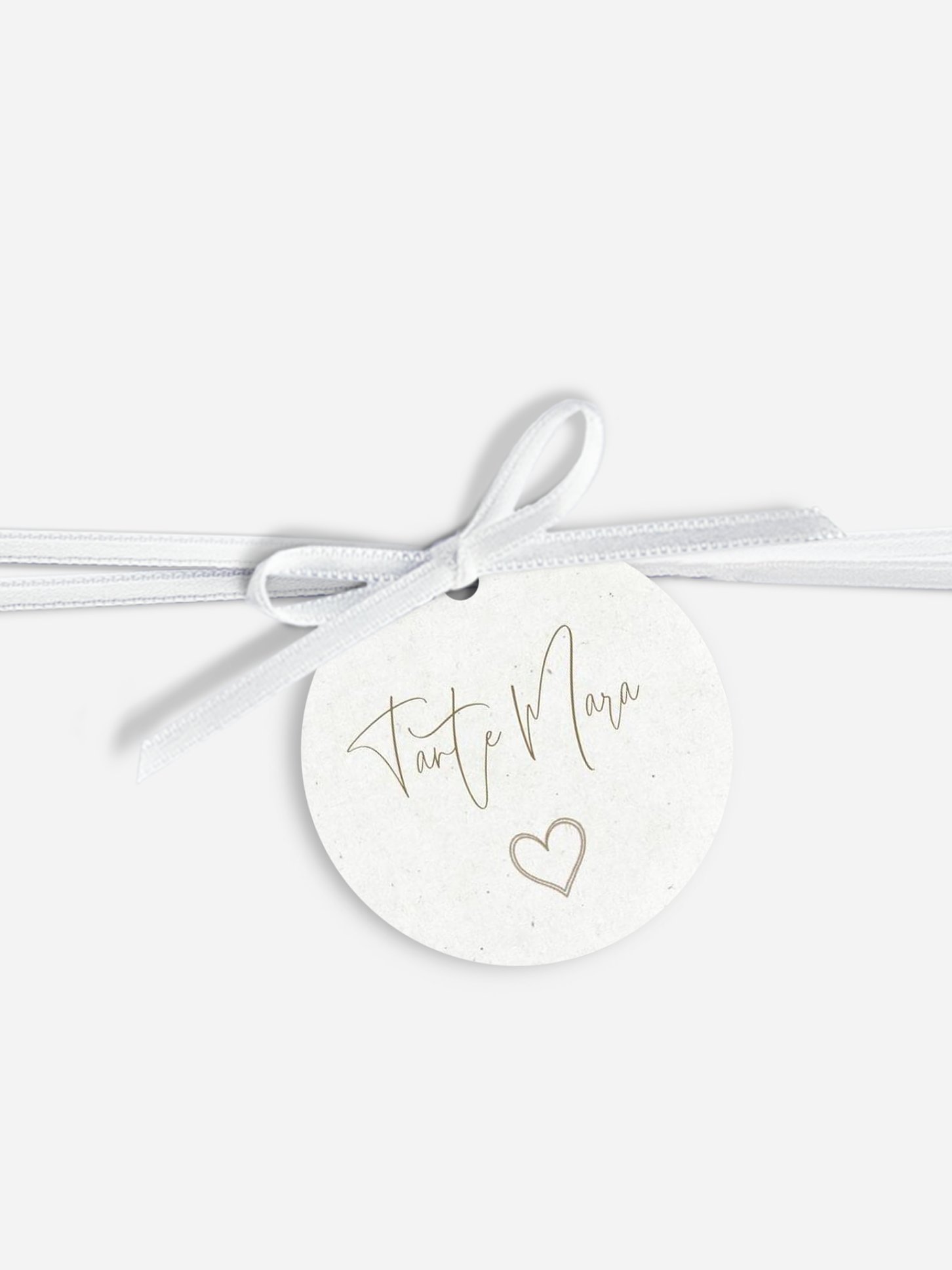 Anhänger mit Band zur Hochzeit personalisiert Symbols of Love