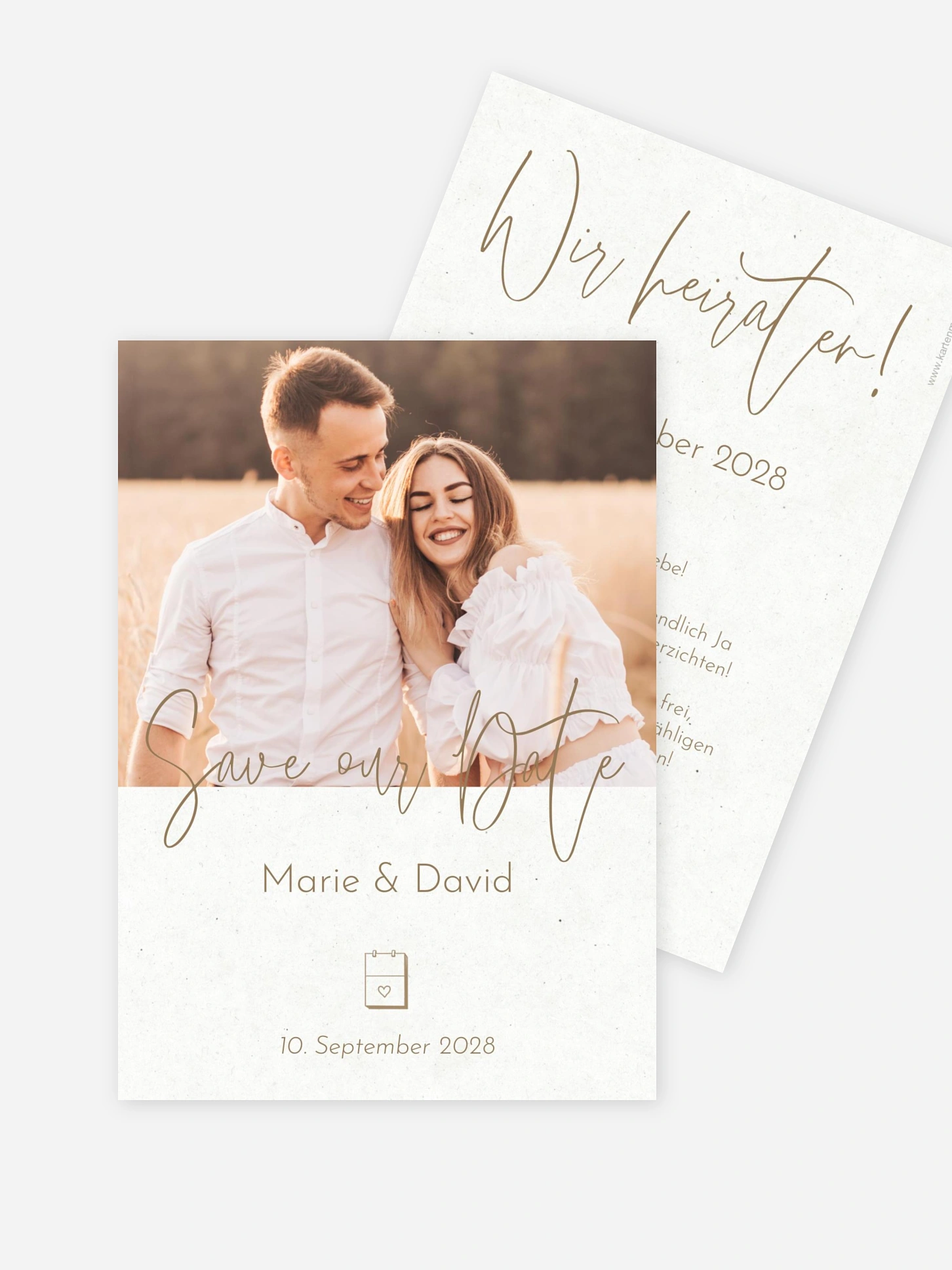 Save-the-Date Karte Symbols of Love