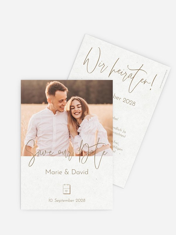 Save-the-Date Karte Symbols of Love