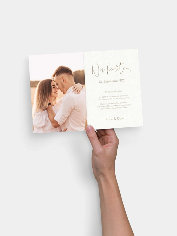 Save-the-Date Karte Symbols of Love