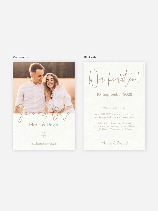 Save-the-Date Karte Symbols of Love