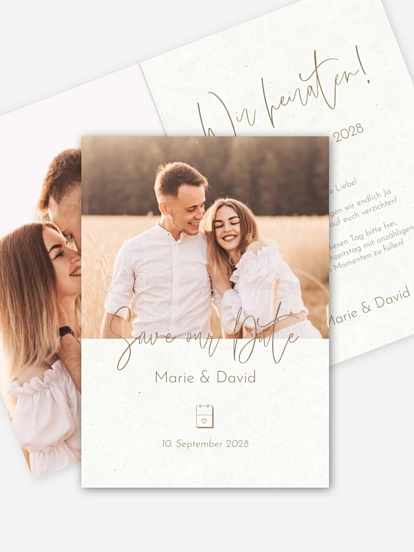 Save-the-Date Karte Symbols of Love