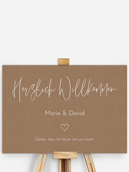 Willkommensschild Symbols of Love