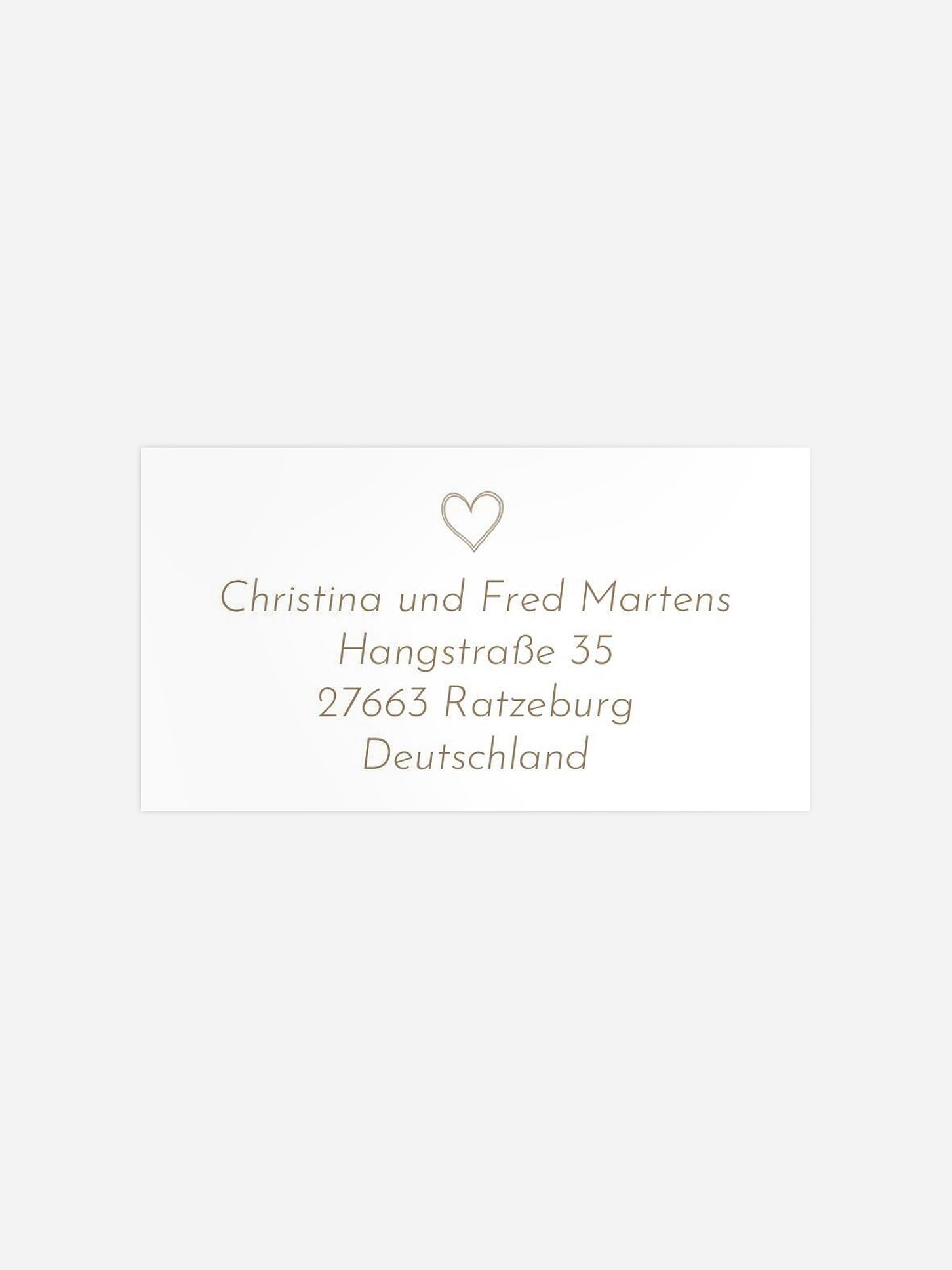 Empfängeraufkleber Geburt Symbols of Love