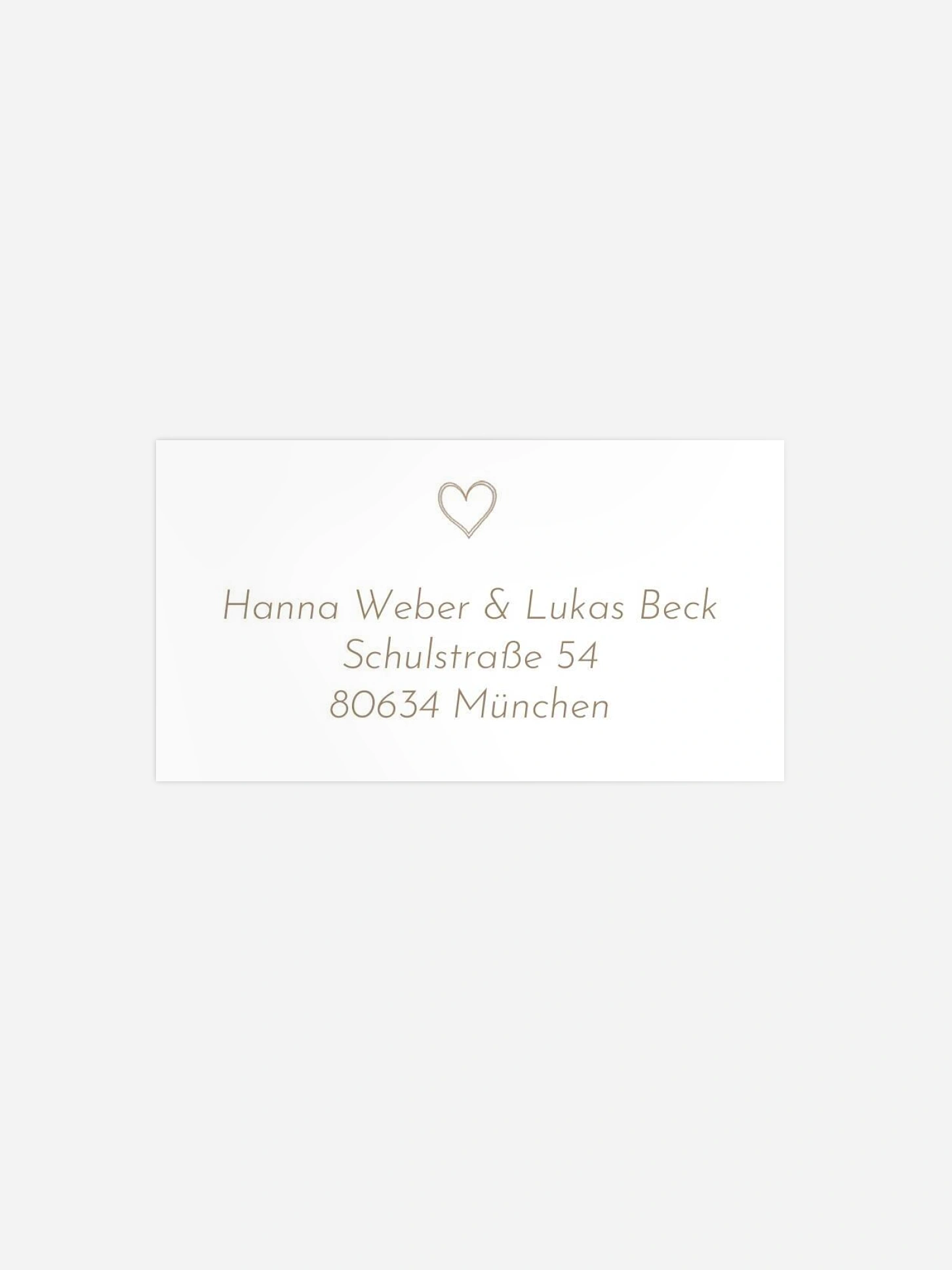 Empfängeraufkleber Taufe Symbols of Love