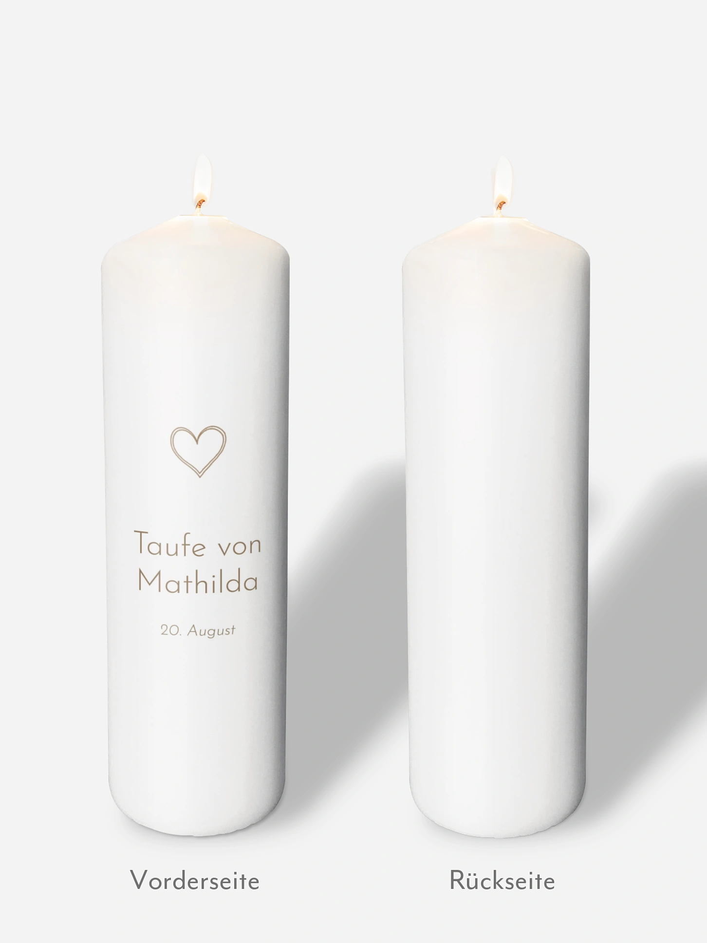 Taufkerze Symbols of Love