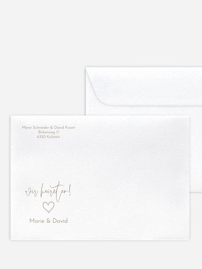 Briefumschlag mit Motiv Symbols of Love