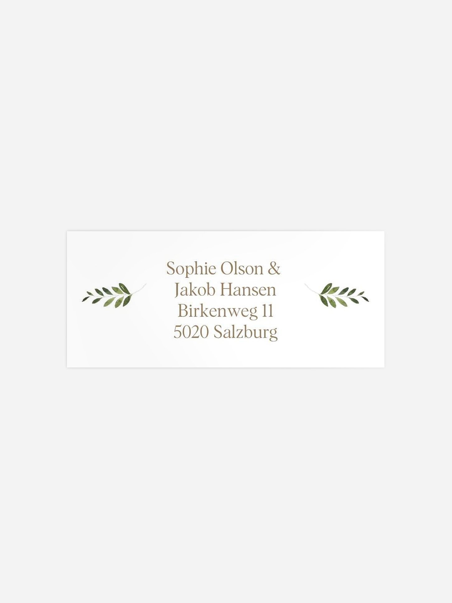 Absenderaufkleber Hochzeit Love Hoop