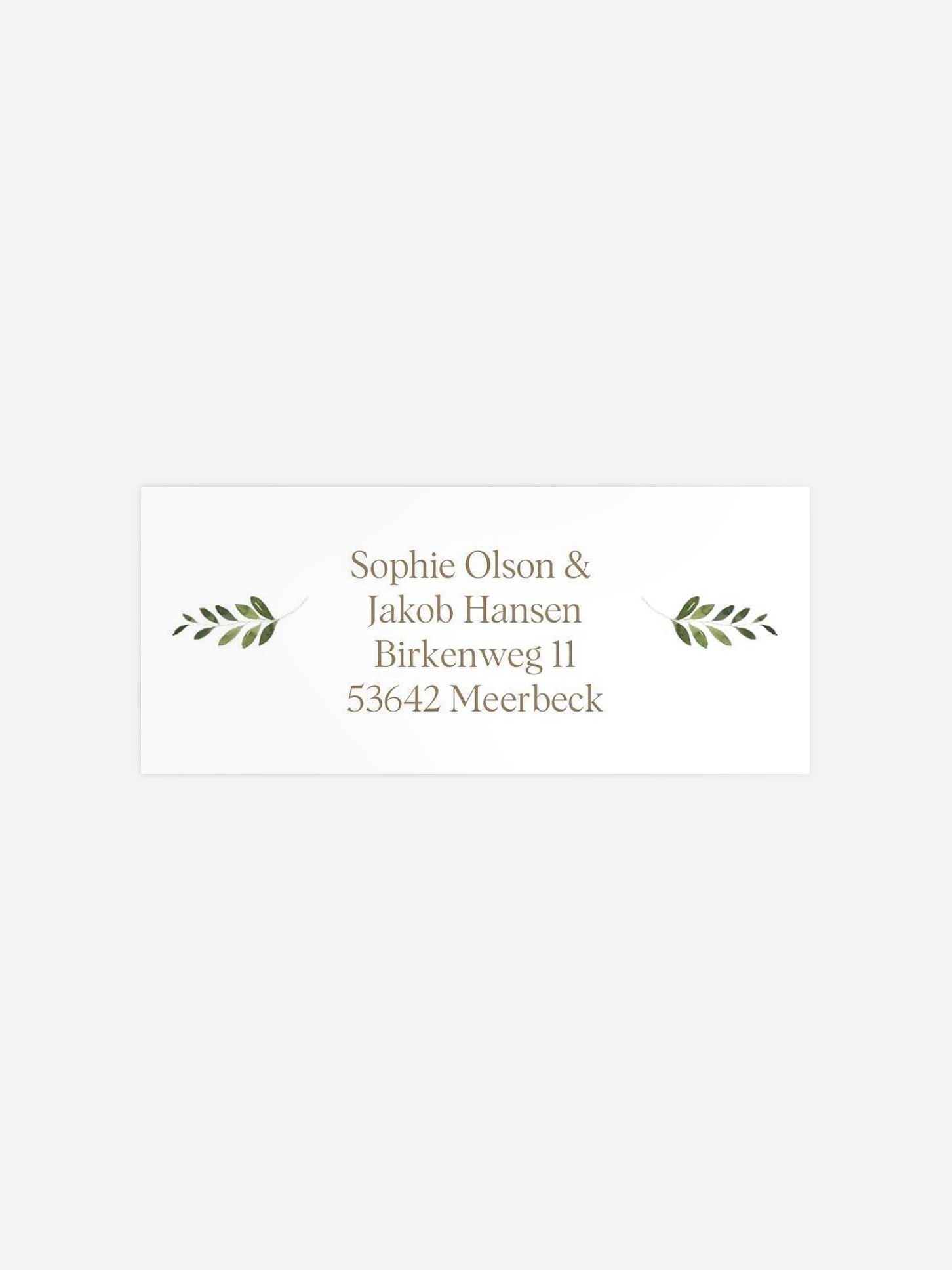 Absenderaufkleber Hochzeit Love Hoop