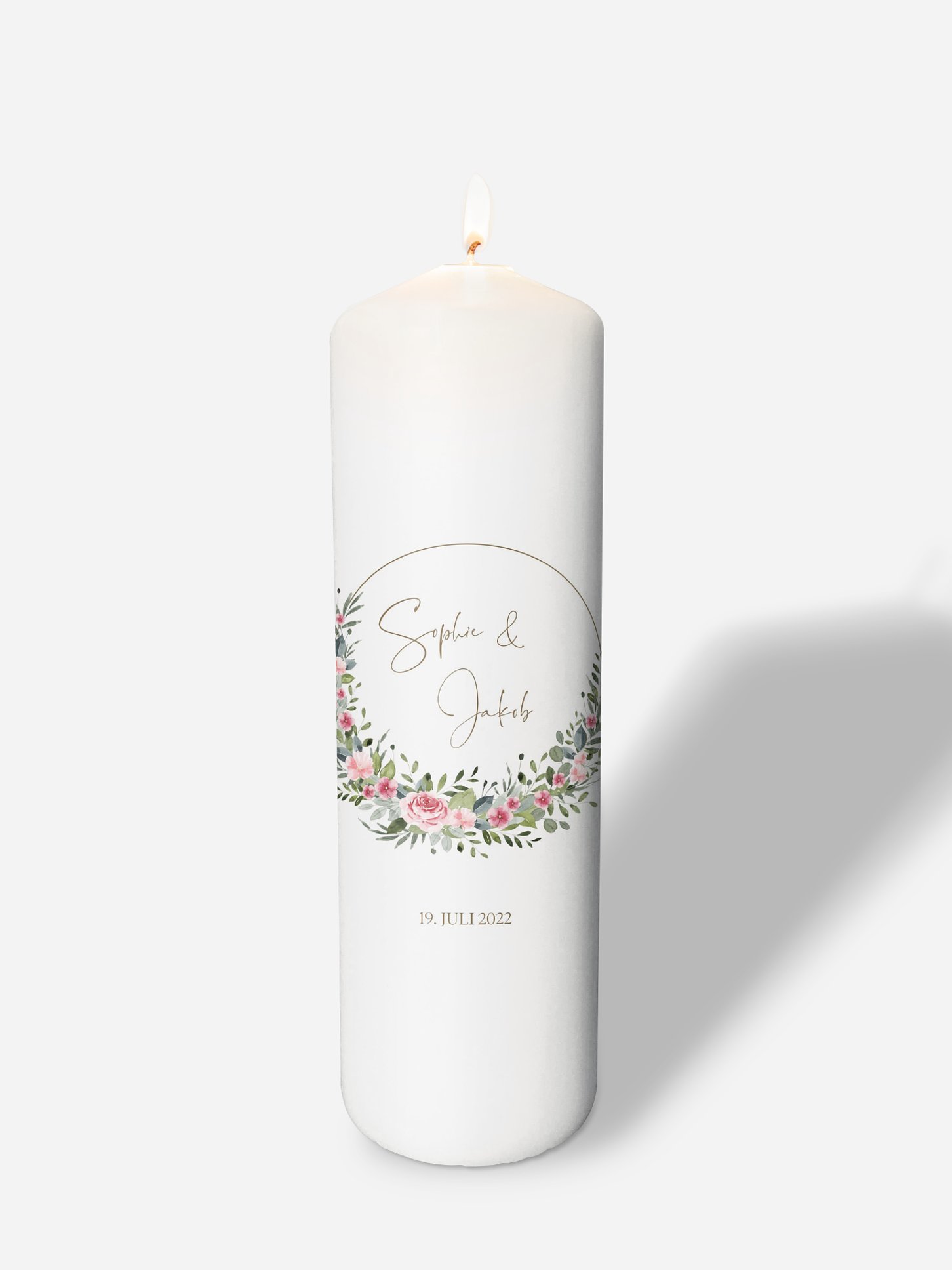 Hochzeitskerze Love Hoop