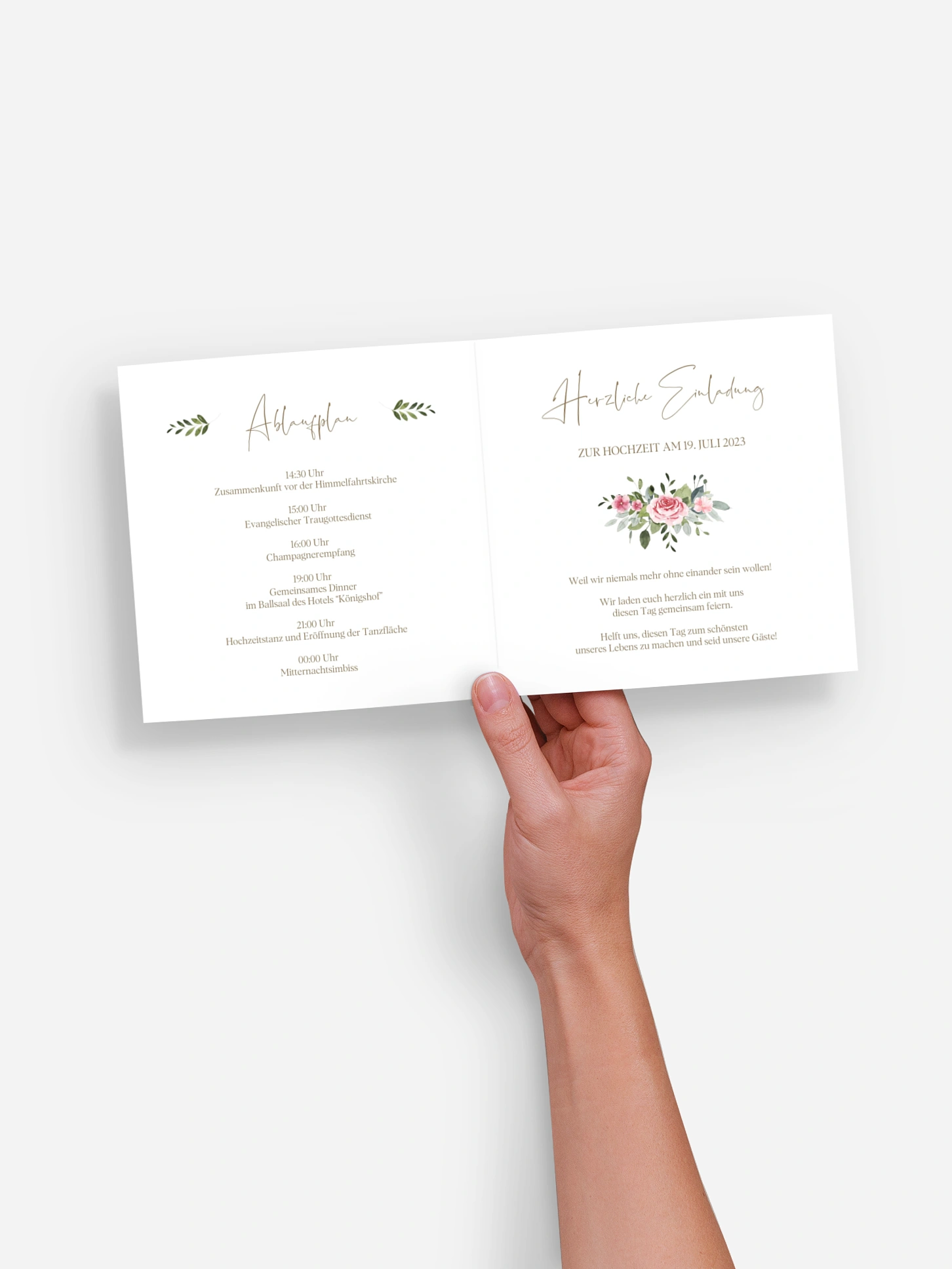 Hochzeitseinladung Love Hoop