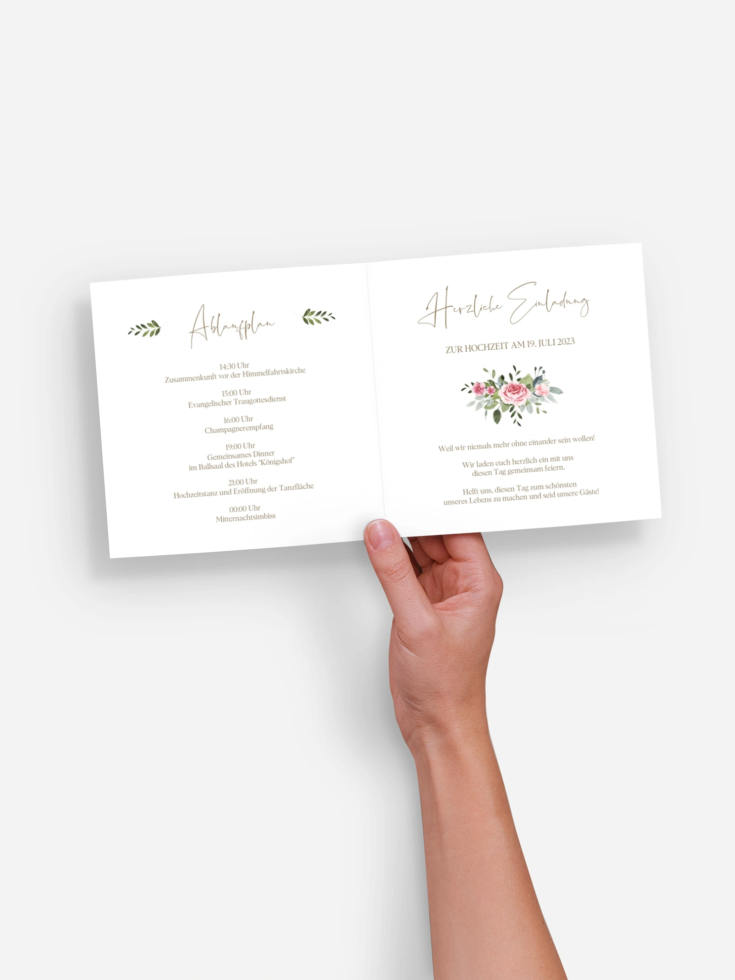 Hochzeitseinladung Love Hoop
