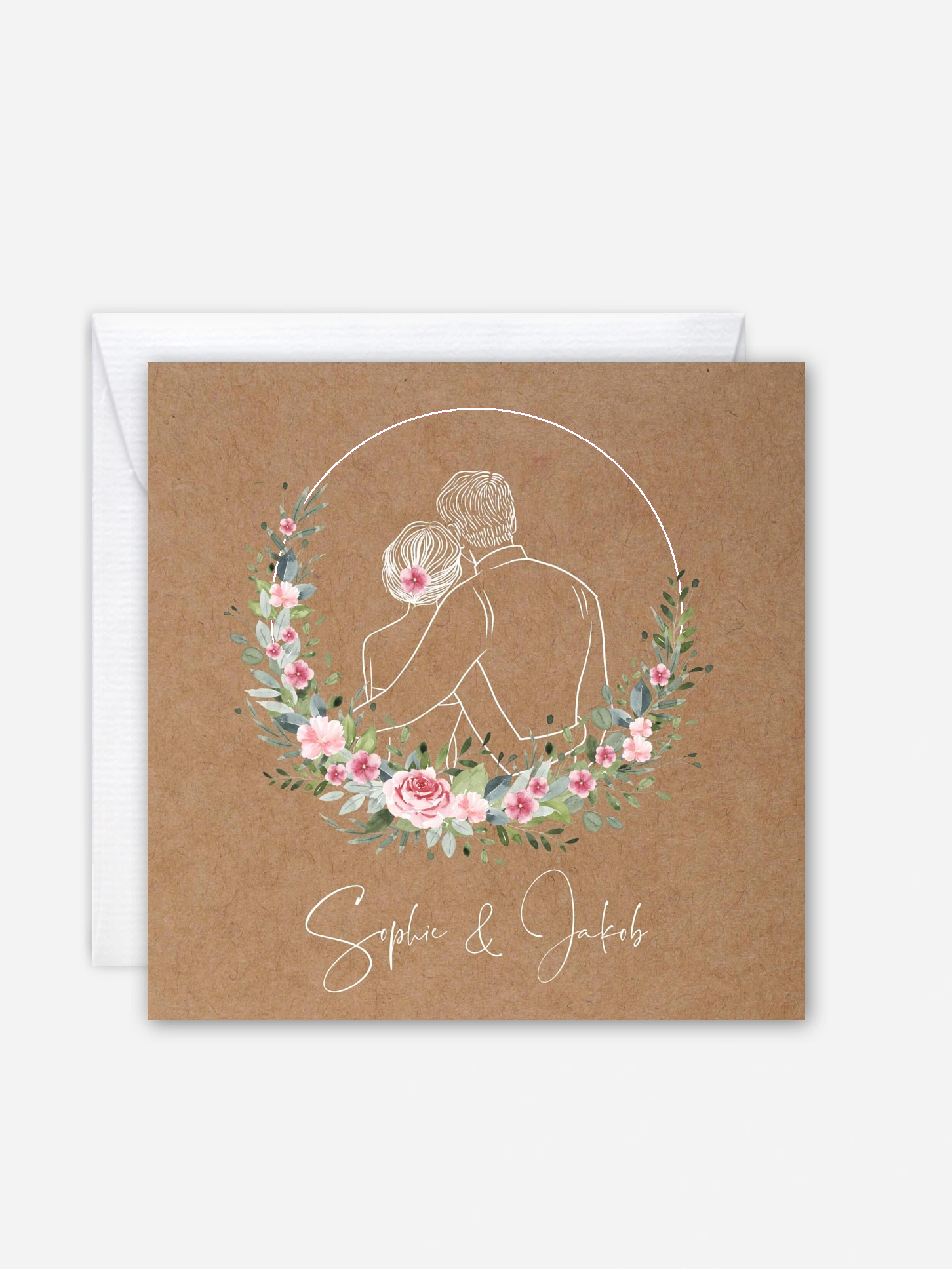 Hochzeitseinladung Love Hoop