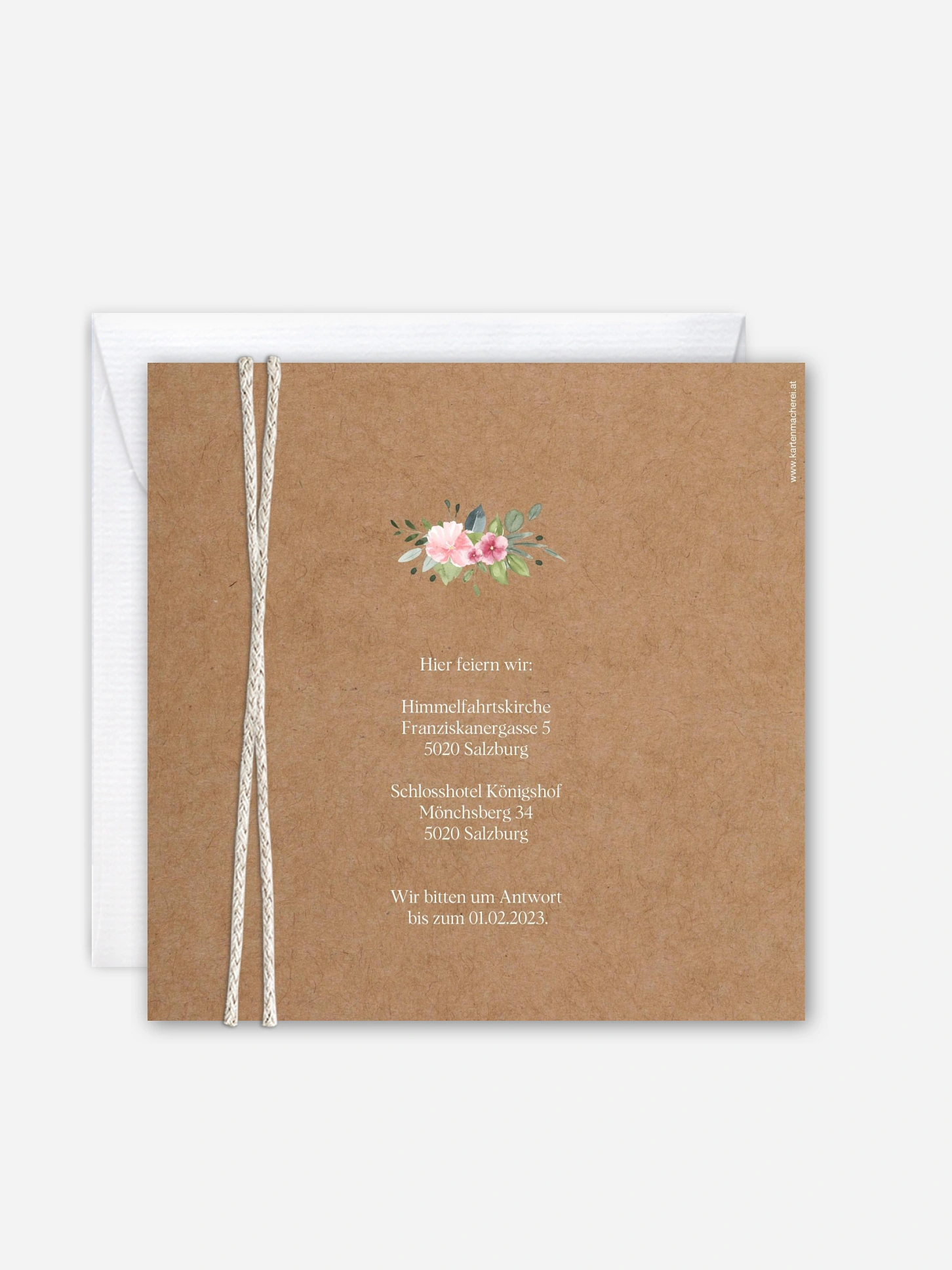 Hochzeitseinladung Love Hoop