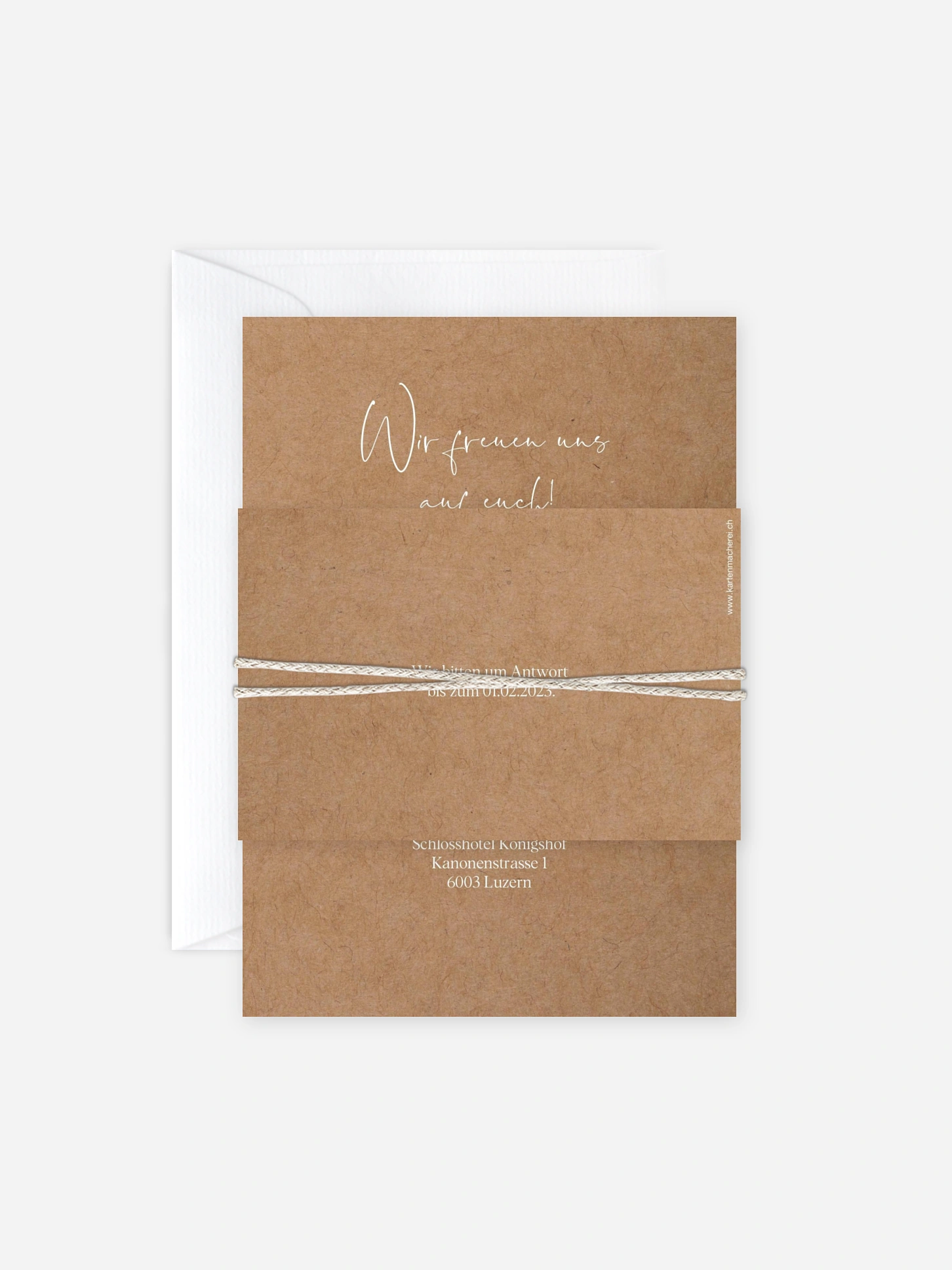 Hochzeitseinladung Love Hoop