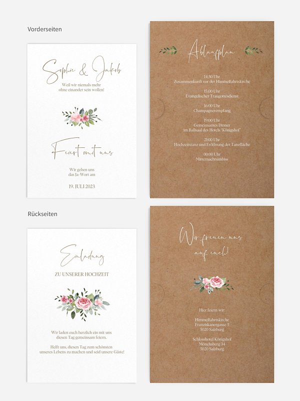 Hochzeitseinladung Love Hoop