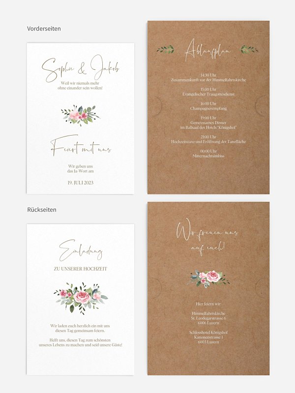 Hochzeitseinladung Love Hoop