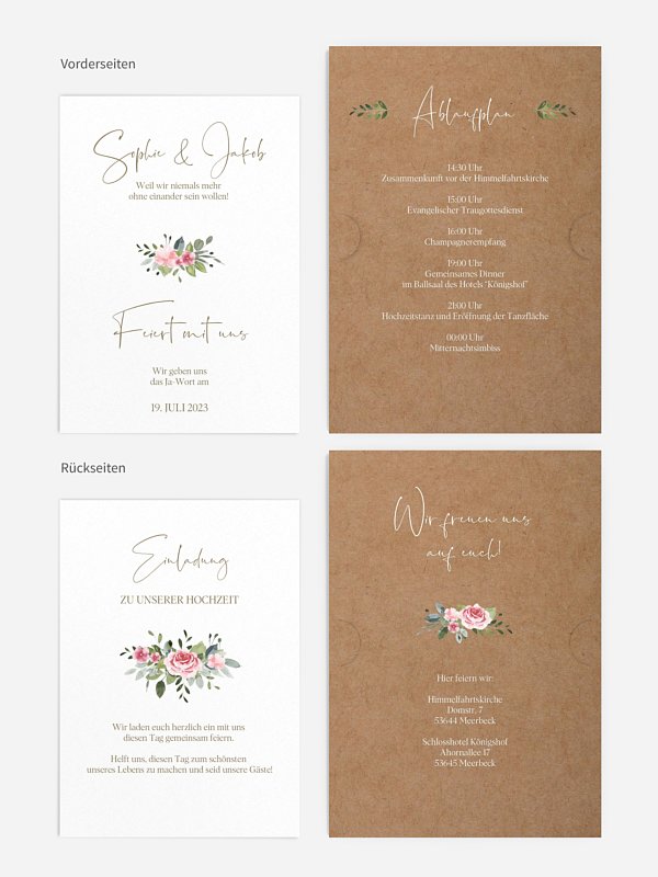 Hochzeitseinladung Love Hoop