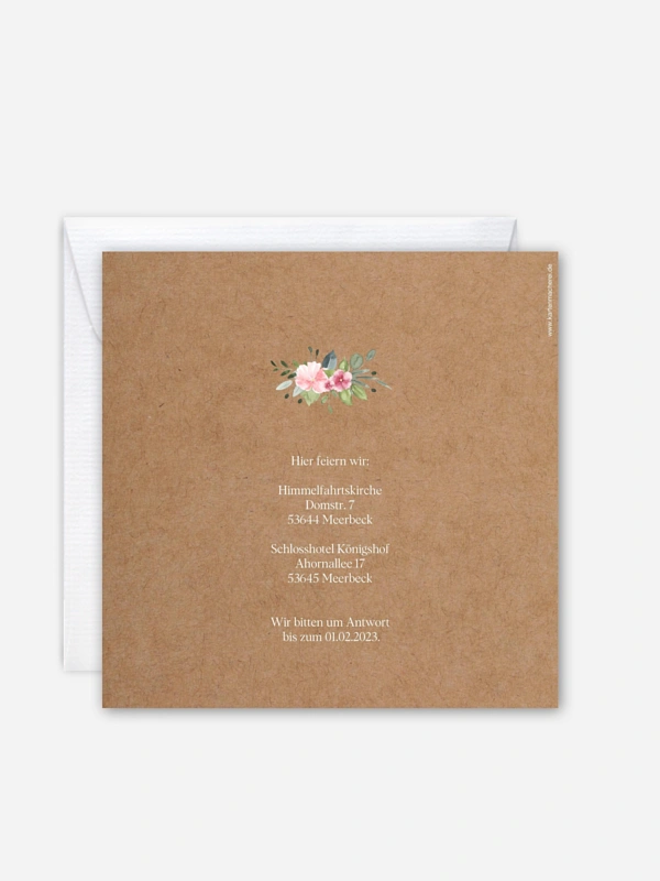 Hochzeitseinladung Love Hoop