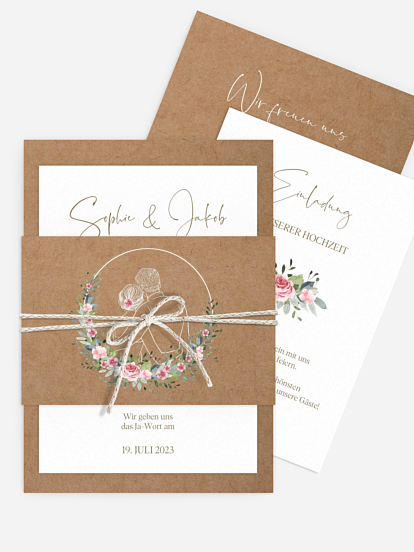 Hochzeitseinladung Love Hoop