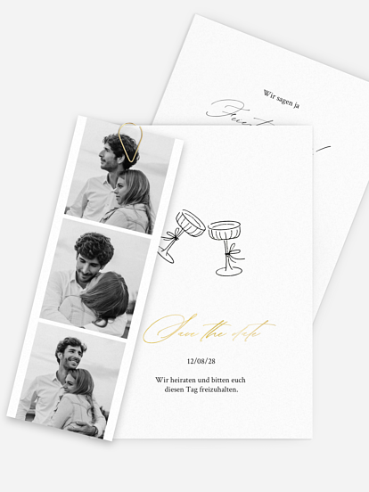 Save-the-Date Karte Save The Sparkle