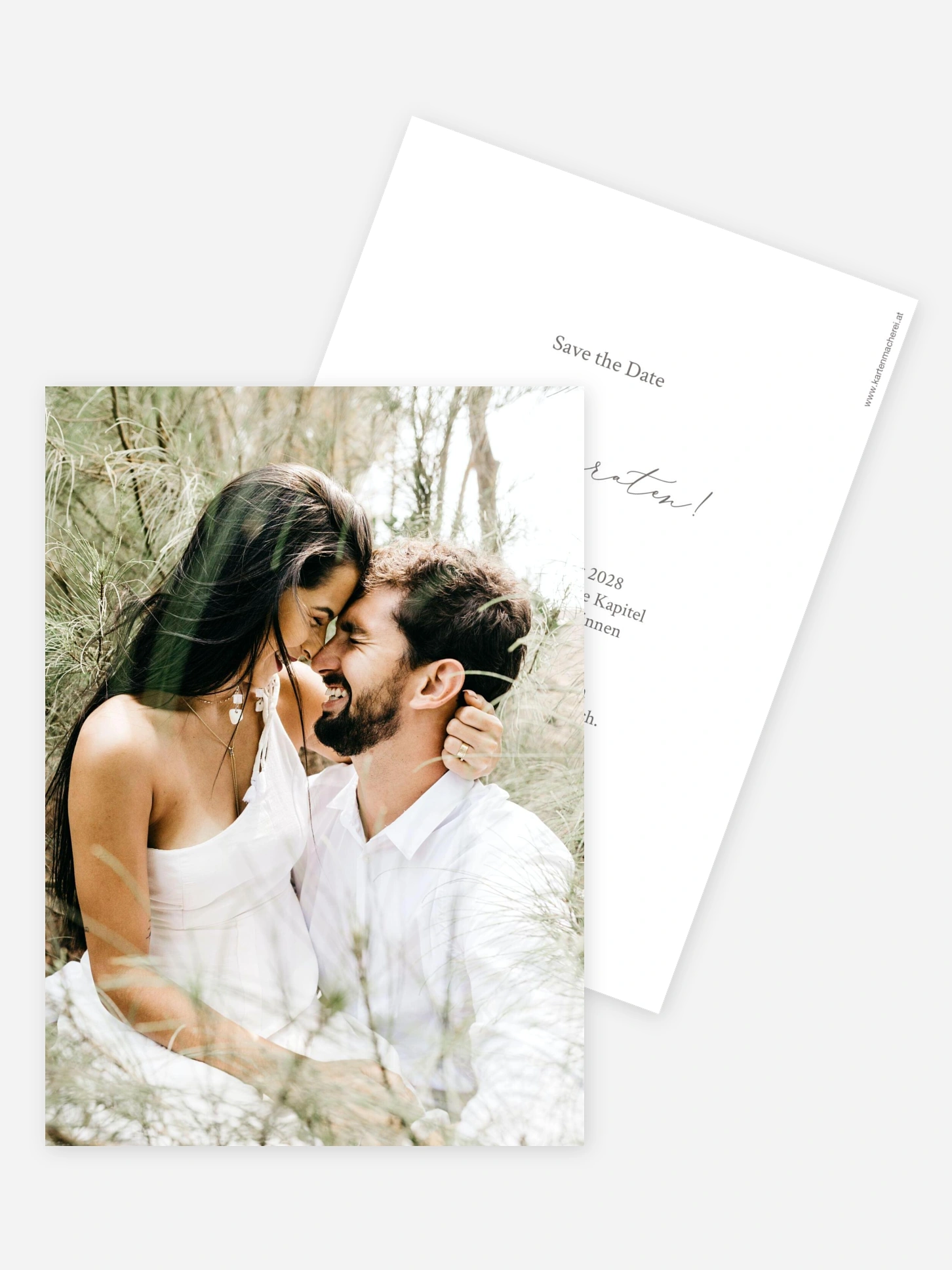 Save-the-Date Karte Einfach Wir