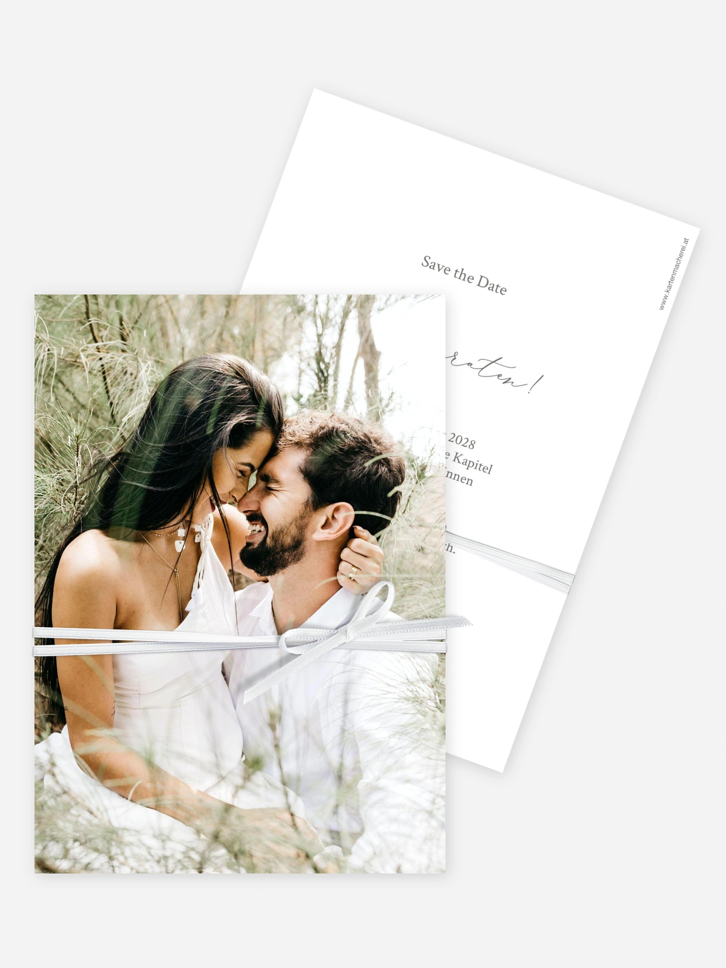 Save-the-Date Karte Einfach Wir