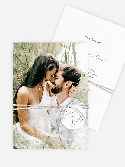 Save-the-Date Karte Einfach Wir