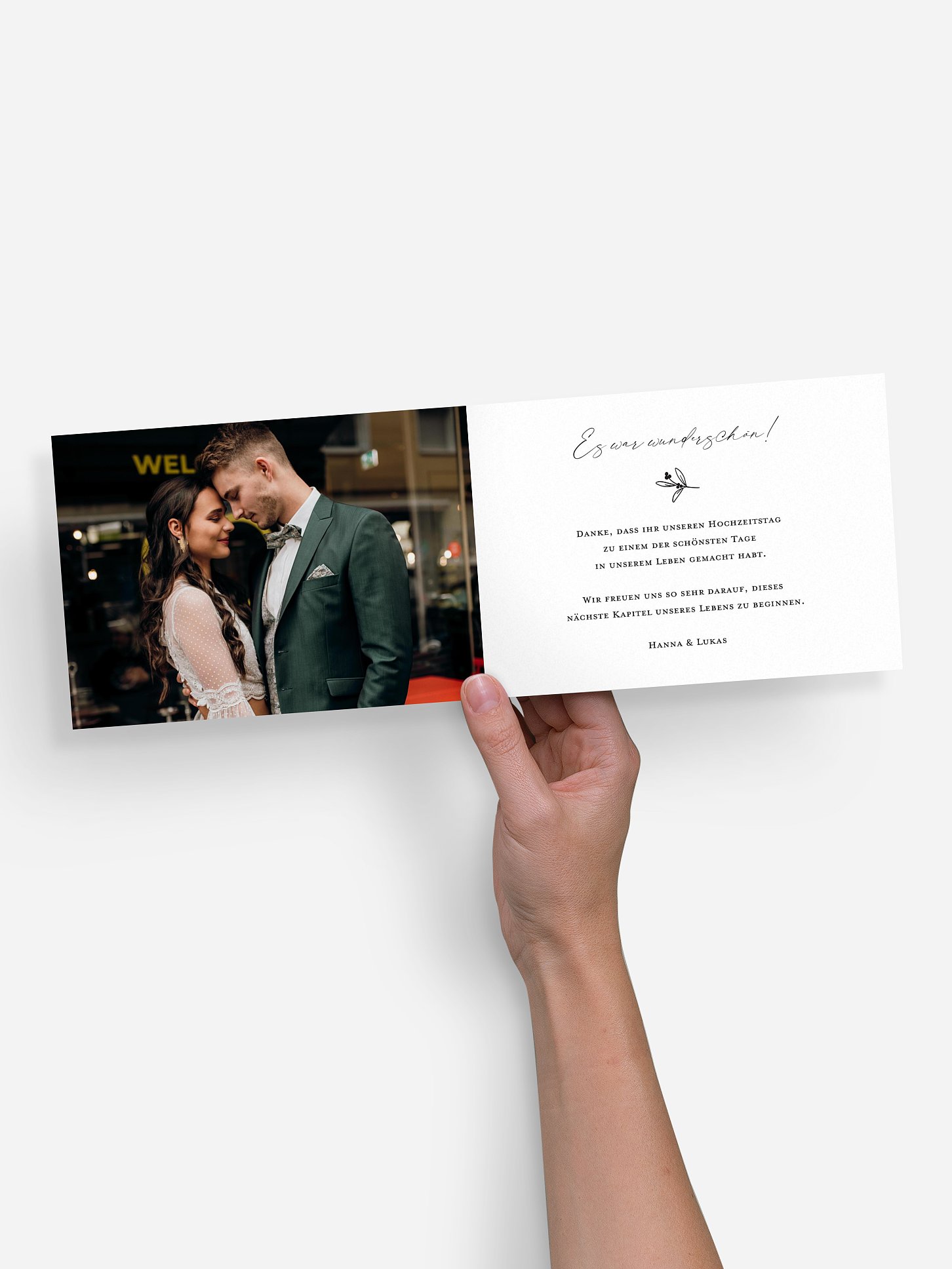 Dankeskarte Hochzeit Enchanted