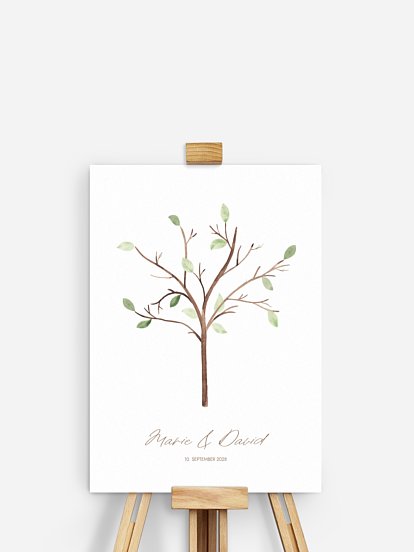 Fingerabdruck-Bilder Gästebaum