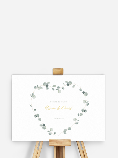 Fingerabdruck-Bilder Blätterherz