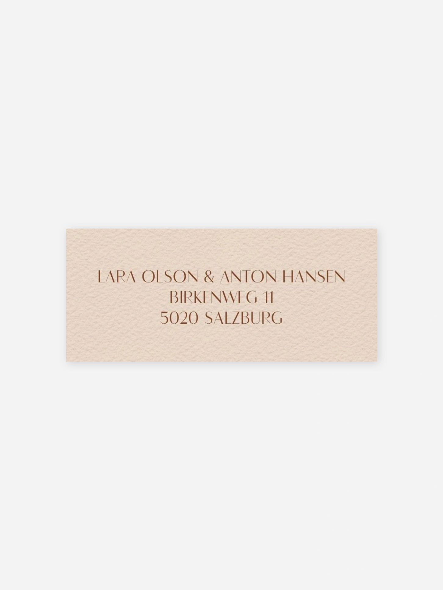 Absenderaufkleber Hochzeit Monogram muse