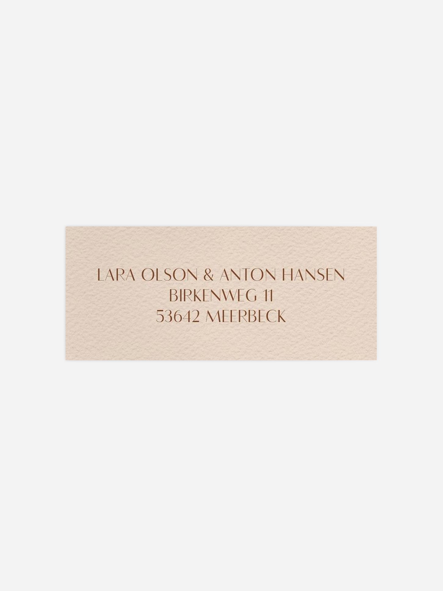Absenderaufkleber Hochzeit Monogram muse