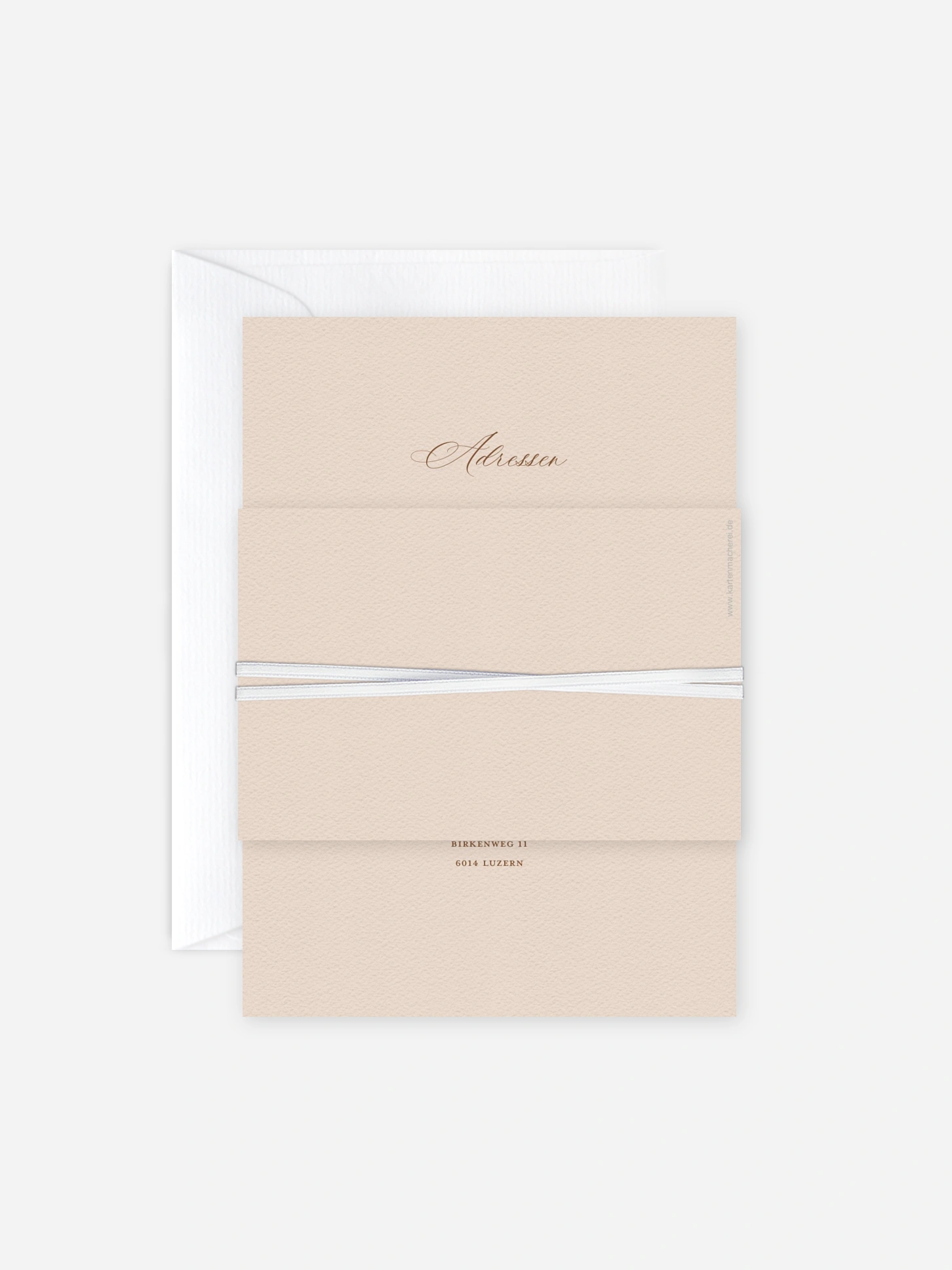 Hochzeitseinladung Monogram muse