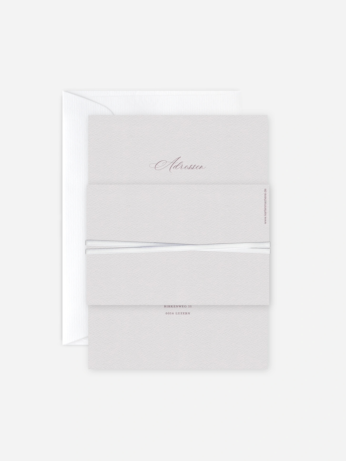 Hochzeitseinladung Monogram muse