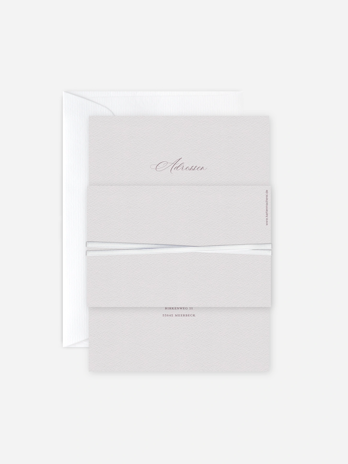 Hochzeitseinladung Monogram muse