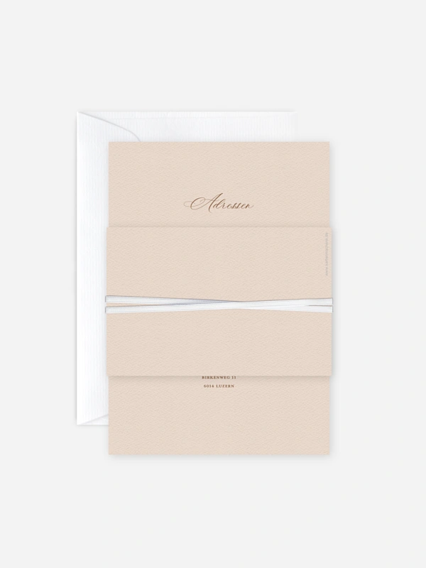 Hochzeitseinladung Monogram muse