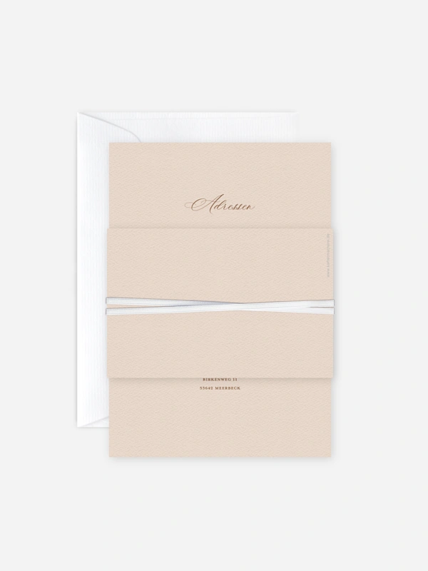 Hochzeitseinladung Monogram muse