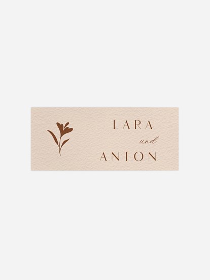 Geschenkaufkleber Hochzeit Monogram muse
