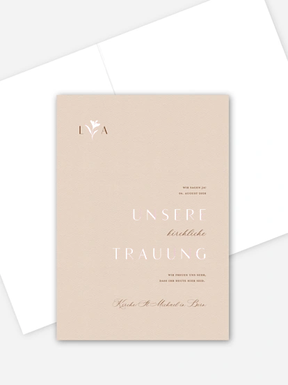 Kirchenheft Hochzeit Monogram muse